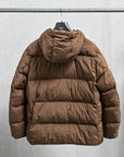 Stone Island Crinkle Reps NY Hooded Down Jacket Umber