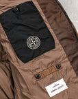 Stone Island Crinkle Reps NY Hooded Down Jacket Umber