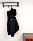 Stone Island Crinkle Reps NY Hooded Jacket Navy Blue