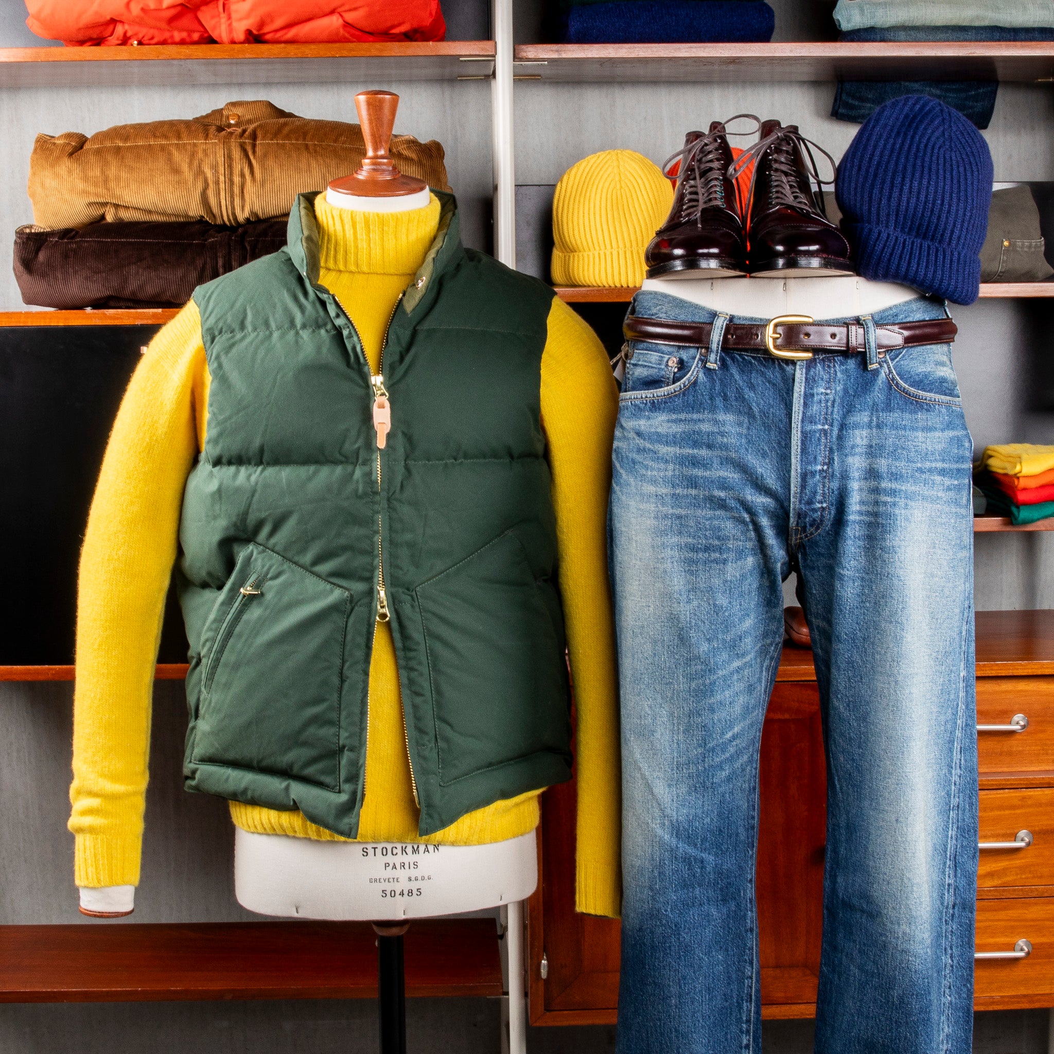 Manifattura Ceccarelli Goose Down Vest Dark Green – Frans Boone Store