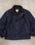 RRL Bower Deck Jacket Cotton Jungle Cloth Dark Navy