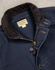 RRL Bower Deck Jacket Cotton Jungle Cloth Dark Navy
