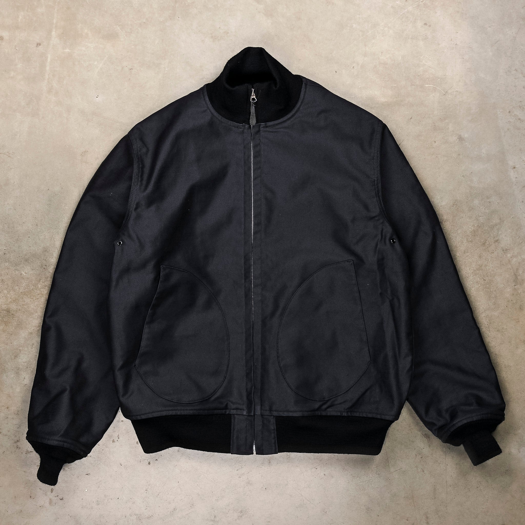 The Real McCoy's U.S.N. Blue Deck Jacket Navy – Frans Boone Store