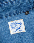 OrSlow Denim Western Shirt Used Wash