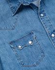 OrSlow Denim Western Shirt Used Wash