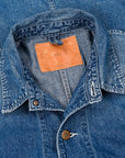 Remi Relief Chore Jacket 9.5 Oz Denim Used Wash