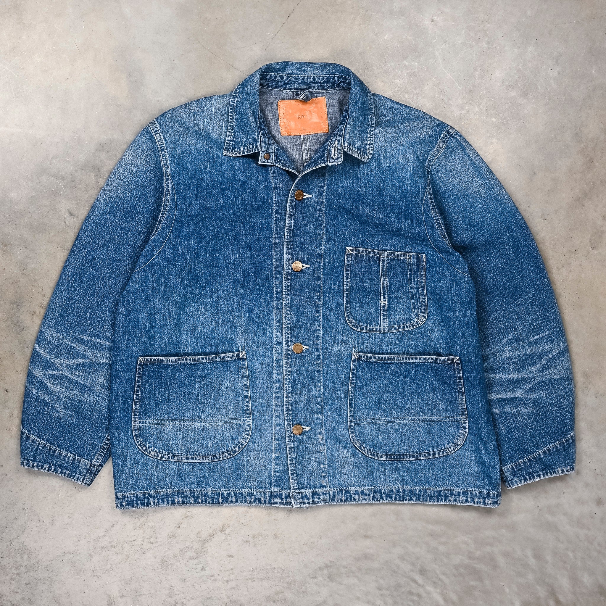 Remi Relief Chore Jacket 9.5 Oz Denim Used Wash – Frans Boone Store