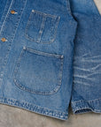 Remi Relief Chore Jacket 9.5 Oz Denim Used Wash