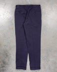 Drumohr Pantaloni Doppia Pence Cottone Blu Scuro