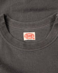 Fullcount 5222 Flat Seam Heavyweight T-shirt Dyed Ink Black