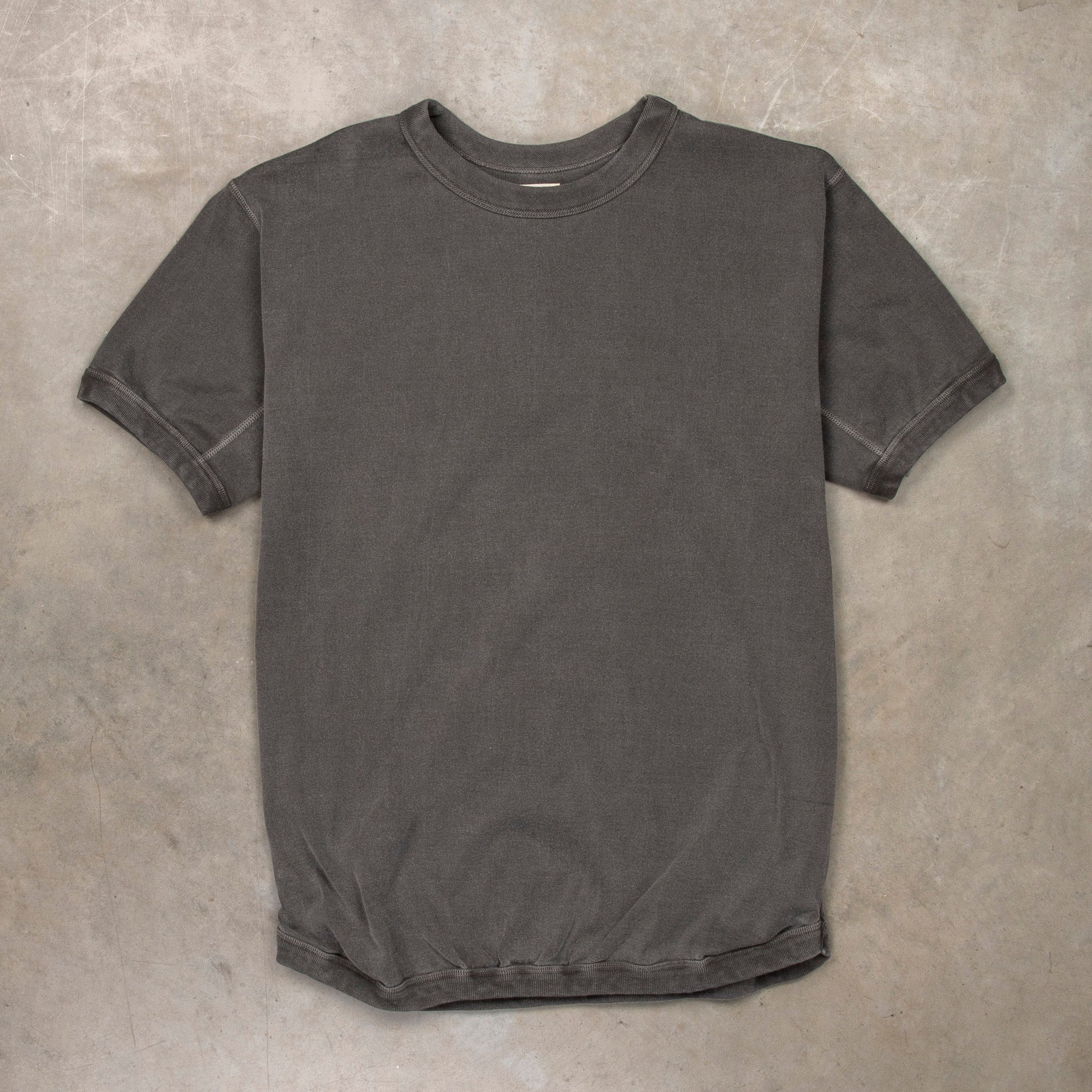 Fullcount 5222 Flat Seam Heavyweight T-shirt Dyed Ink Black