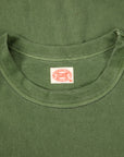 Fullcount 5222 Flat Seam Heavyweight T-shirt Dyed Evergreen