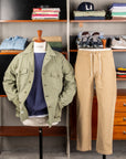 Orslow X Frans Boone Easy Pants Sateen Khaki Stone