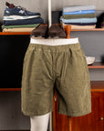 Remi Relief Corduroy Easy Shorts Khaki