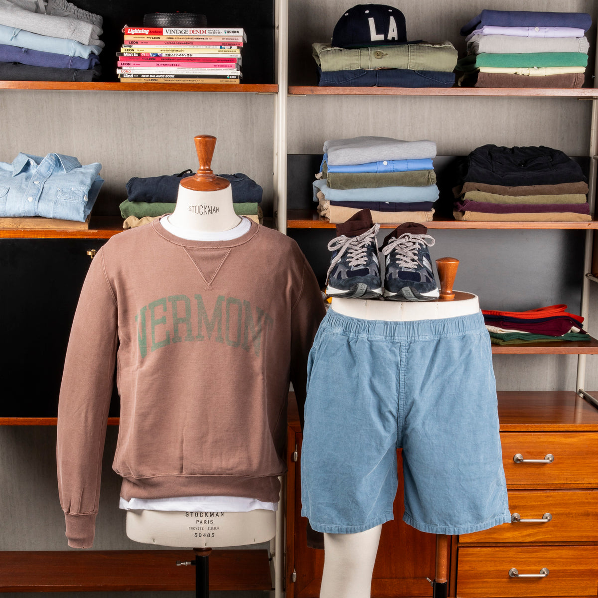 Remi Relief Corduroy Easy Shorts Sax – Frans Boone Store