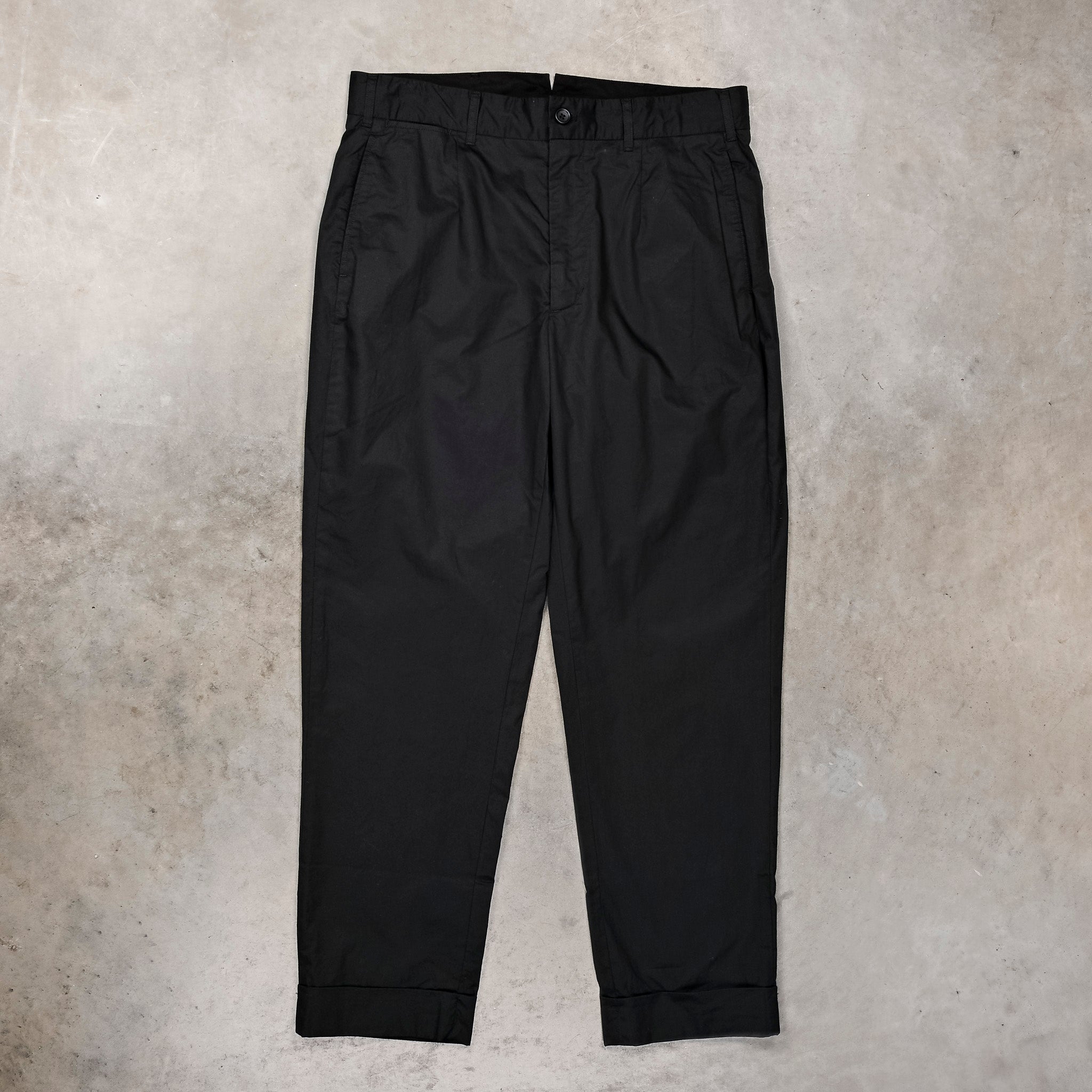 Engineered Garments Black Cotton High Count Twill Andover Pants