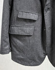 Engineered Garments Andover Jacket High Count Worsted Wool Dk. Grey