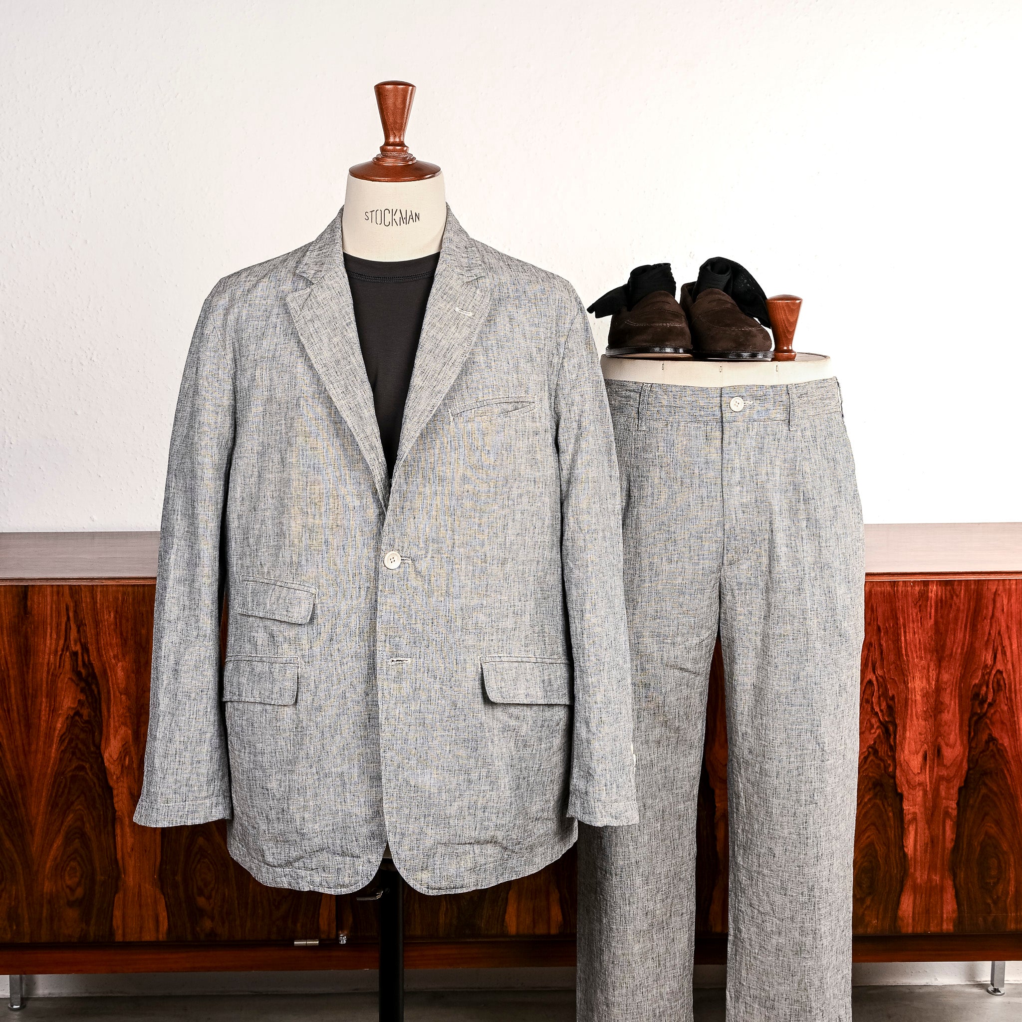 Engineered Garments Andover Jacket Heather Grey Cloth Melange