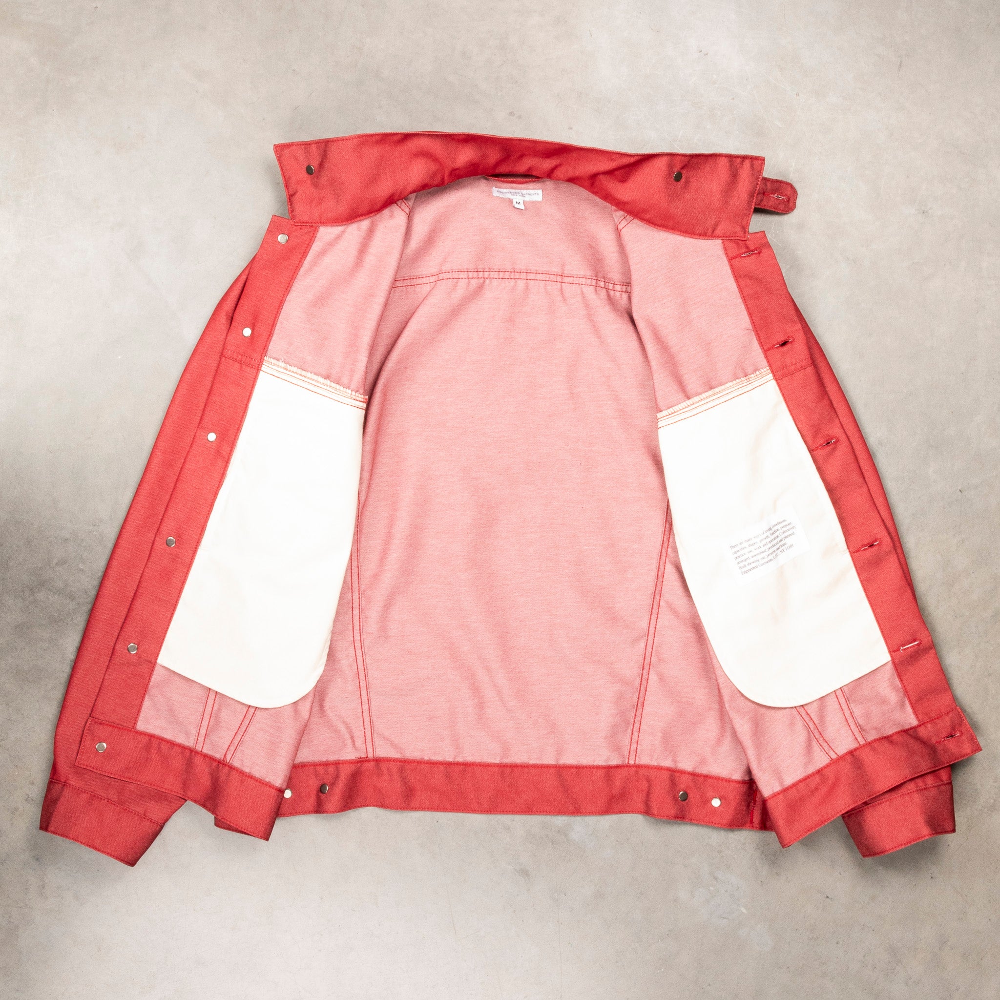 Engineered Garments Type 5 Jean Jacket Red CP Denim – Frans Boone