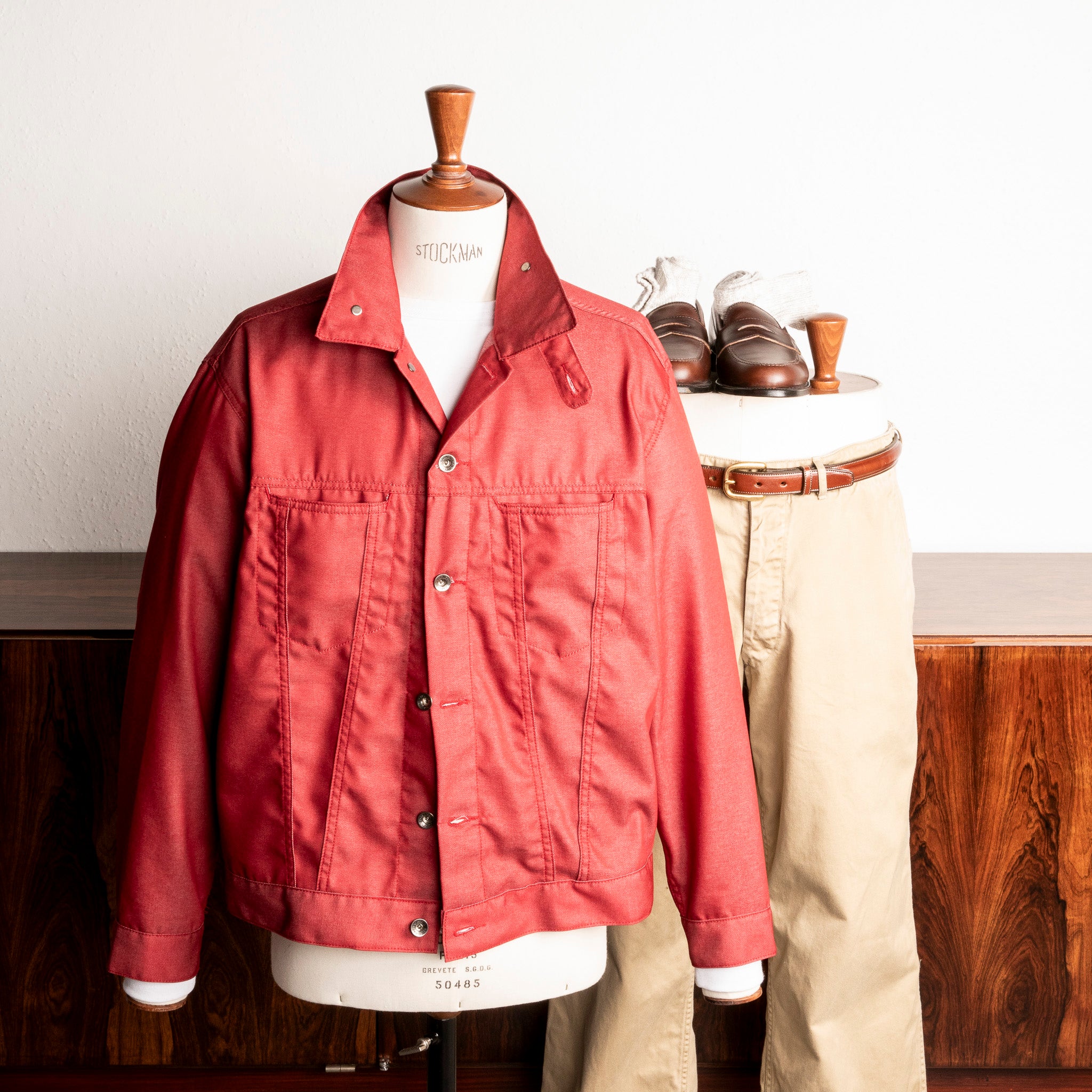 Engineered Garments Type 5 Jean Jacket Red CP Denim – Frans Boone