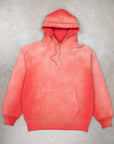 The Real McCoy's 9 Oz. Loopwheel Raglan Hooded Sweatshirt / Faded Cherry