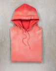 The Real McCoy's 9 Oz. Loopwheel Raglan Hooded Sweatshirt / Faded Cherry