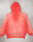 The Real McCoy's 9 Oz. Loopwheel Raglan Hooded Sweatshirt / Faded Cherry