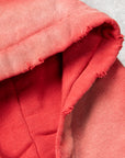 The Real McCoy's 9 Oz. Loopwheel Raglan Hooded Sweatshirt / Faded Cherry