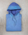 The Real McCoy's 9 Oz. Loopwheel Raglan Hooded Sweatshirt / Faded MQ Navy
