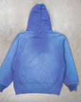 The Real McCoy's 9 Oz. Loopwheel Raglan Hooded Sweatshirt / Faded MQ Navy