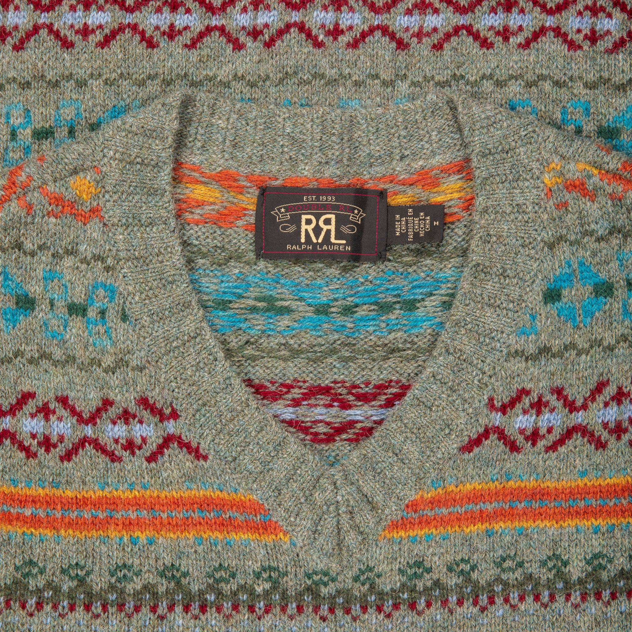 RRL Fair Isle Jacquard V-Neck Vest – Frans Boone Store