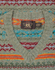 RRL Fair Isle Jacquard V-Neck Vest