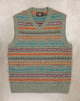 RRL Fair Isle Jacquard V-Neck Vest