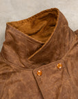 Manifattura Ceccarelli x Frans Boone Rain Caban Dark Tan