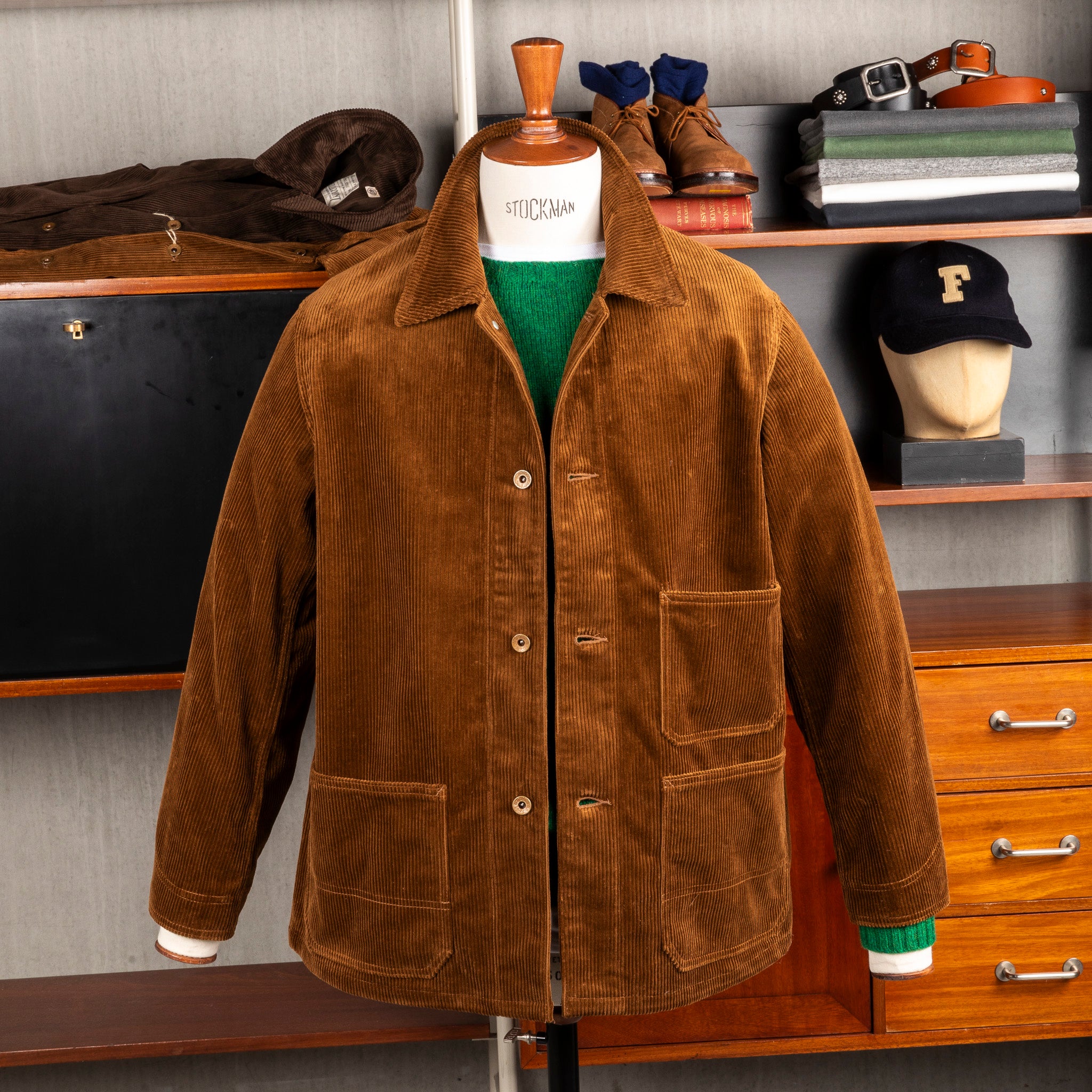Fullcount x Frans Boone 2015 Chore Jacket 8-Wale Corduroy Camel