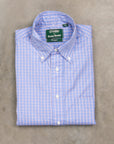 Gitman Vintage x Frans Boone 80/2 Smooth Poplin Check - Gulf