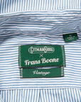 Gitman Vintage x Frans Boone 120/2 High Count Poplin Stripe - Teal