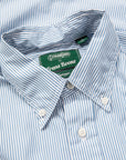 Gitman Vintage x Frans Boone 120/2 High Count Poplin Stripe - Teal