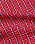 Gitman Vintage x Frans Boone 100/2 Organic Poplin Check - Claret