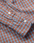 Gitman Vintage x Frans Boone 100/2 Organic Poplin Check - Sax