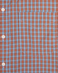 Gitman Vintage x Frans Boone 100/2 Organic Poplin Check - Sax