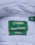 Gitman Vintage x Frans Boone 40/1 Irregular Yarn Oxford Check - Navy