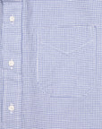 Gitman Vintage x Frans Boone 40/1 Irregular Yarn Oxford Check - Navy