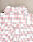 Gitman Vintage x Frans Boone 40/1 Irregular Yarn Oxford Tattersal - Navy & Red