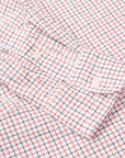Gitman Vintage x Frans Boone 40/1 Irregular Yarn Oxford Tattersal - Navy & Red