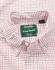 Gitman Vintage x Frans Boone 40/1 Irregular Yarn Oxford Tattersal - Navy & Red