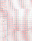 Gitman Vintage x Frans Boone 40/1 Irregular Yarn Oxford Tattersal - Navy & Red