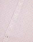 Gitman Vintage x Frans Boone 40/1 Irregular Yarn Oxford Tattersal - Navy & Red