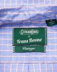 Gitman Vintage x Frans Boone 80/2 Smooth Poplin Check - Gulf