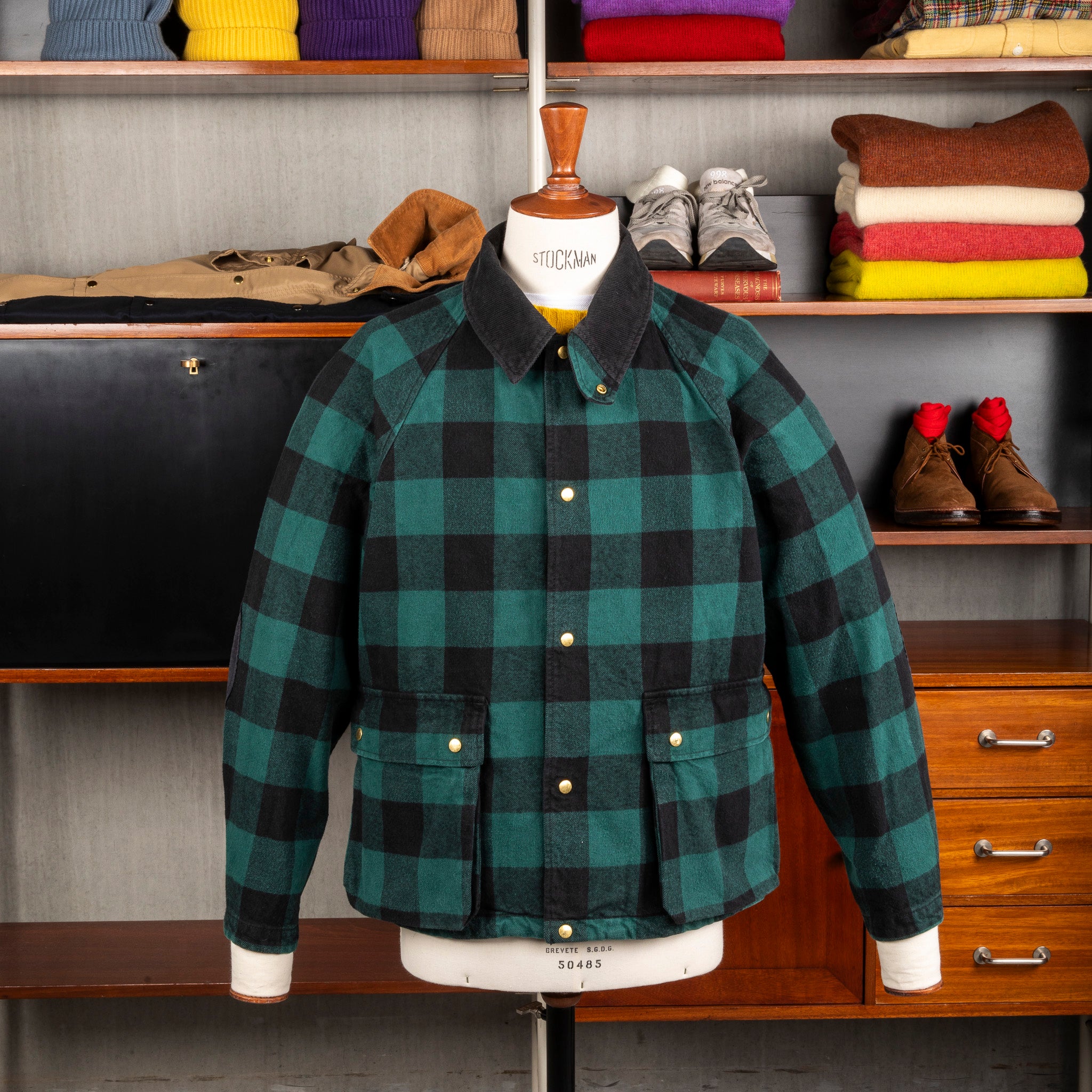 Remi Relief Checkered Field Jacket Flannel Green – Frans Boone Store